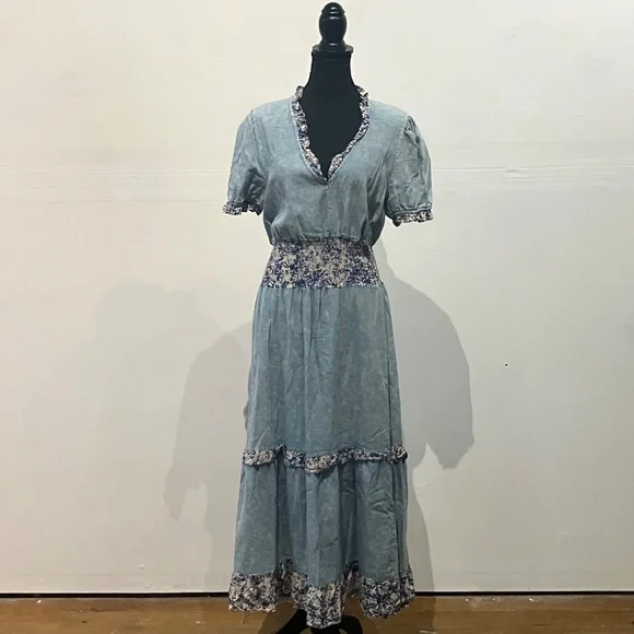 Red + Olive boho dress - Picture 14 of 15